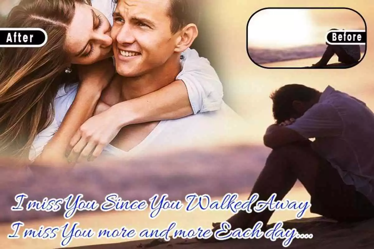 Play Miss You photo frame photo editor | photo mixer